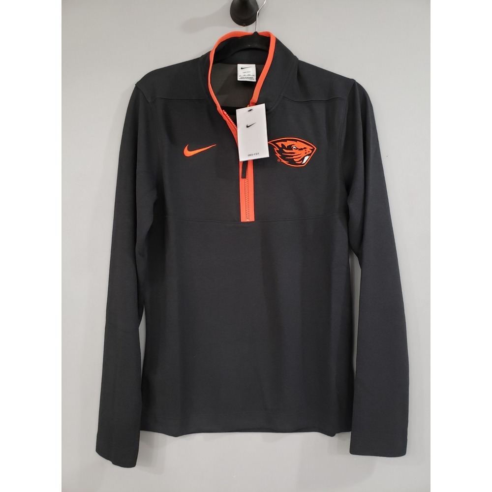 NEW MENS XS Nike Oregon State Beavers quarter zip pullover long sleeve ncaa